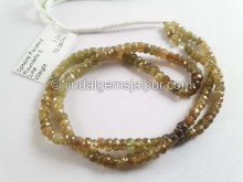 Sphene Faceted Roundelle Beads