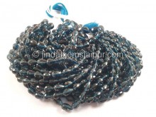 London Blue Topaz Straight Drill Drops Beads