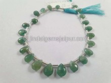 Grandidierite Faceted Pear Beads