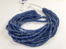 Blue Sapphire Burma Smooth Roundelle Shape Beads