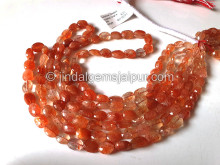 Sunstone Shaded Faceted Oval Shape Beads