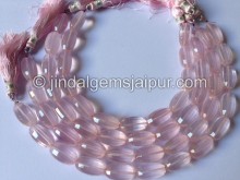 Rose Quartz Faceted Oval Shape Beads