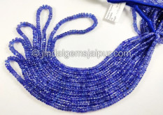 Tanzanite Faceted Roundelle Shape Beads