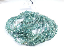Blue Zircon Faceted Oval Shape Beads