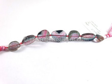 Watermelon Tourmaline Smooth Slices Beads