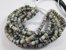 Australian Opal Faceted Tyre Shape Beads