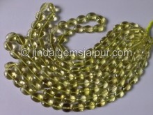 Lemon Quartz Faceted Oval Shape Beads