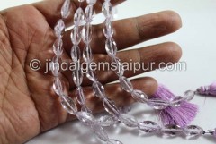 Pink Amethyst Faceted Cardamom Beads