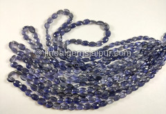 Iolite Faceted Oval Shape Beads