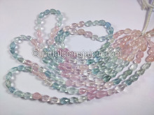 Multi Aquamarine Faceted Drops Shape Beads