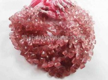 Pink Strawberry Quartz Faceted Cushion Beads -- Jindal Gems