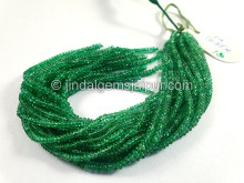 Emerald Smooth Roundelle Shape Beads