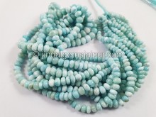 Larimar Smooth Roundelle Beads