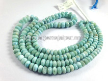 Larimar Smooth Roundelle Shape Beads