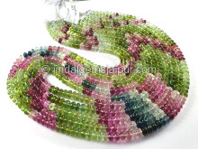 Tourmaline Smooth Roundelle Shape Beads