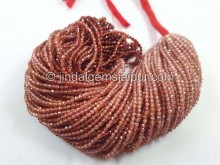 Red Spinel Shaded Micro Cut Beads