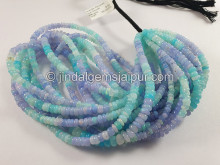 Lavender Ethiopian Opal Smooth Roundelle Shape Beads