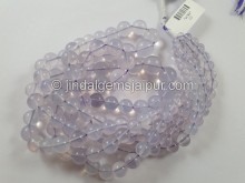 Scorolite Or Lavender Quartz Far Smooth Round Beads
