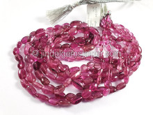 Rubellite Smooth Nuggets Shape Beads