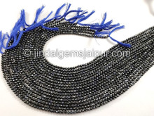 Blue Sapphire Faceted Roundelle Shape Beads