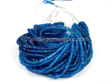 Neon Apatite Faceted Roundelle Shape Beads