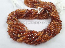 Spessartite Shaded Faceted Heart Beads