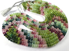 Tourmaline Smooth Roundelle Shape Beads