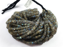Labradorite Smooth Roundelle Shape Beads