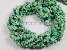 Amazonite Smooth Chips Beads