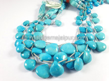 Turquoise Smooth Heart Shape Beads