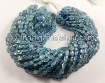 Santa Maria Aquamarine Smooth Oval Shape Beads