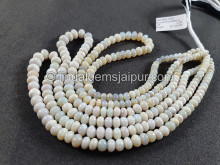 Australian Opal Smooth Roundelle Shape Beads