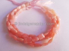 Pink Opal Far Shaded Faceted Chicklet Beads