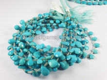 Turquoise Faceted Pear Shape Beads