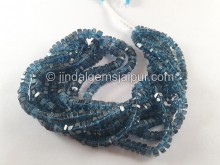 8 Strand LONDON BLUE TOPAZ 8-11mm Faceted Teardrop Beads AAA /t10