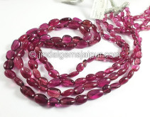 Rubellite Smooth Nuggets Shape Beads