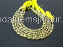 Lemon Quartz Faceted Drops Shape Beads