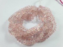 Rose Quartz Smooth Roundelle Shape Big Beads