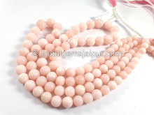 Pink Opal Smooth Ball Shape Beads