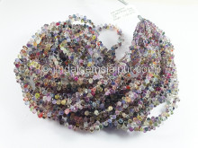 Multi Sapphire Faceted Drops Shape Beads