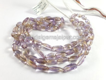 Ametrine Faceted Oval Shape Beads