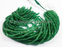 Emerald Smooth Roundelle Shape Beads