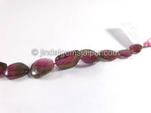 Watermelon Tourmaline Smooth Slices Beads