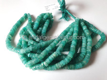 Amazonite Smooth Tyre Shape Beads