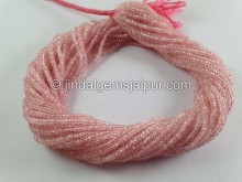 Morganite Faceted Roundelle Beads