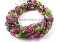 Tourmaline Smooth Roundelle Shape Beads