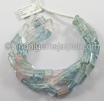 Multi Aquamarine Pipe Shape Big Beads Multi Aquamarine Pipe Shape Big Beads