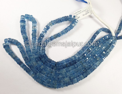 Santa Maria Aquamarine Cut Bolt Shape Beads Santa Maria Aquamarine Cut Bolt Shape Beads