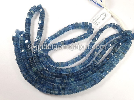Santa Maria Aquamarine Cut Bolt Shape Beads Santa Maria Aquamarine Cut Bolt Shape Beads