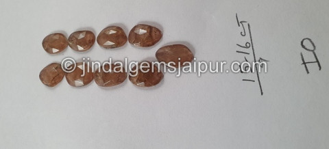 Andalusite  Rose Cut Slices Andalusite  Rose Cut Slices